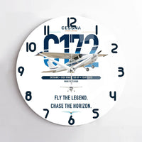 Thumbnail for Cessna 172 Skyhawk design on white no frame wall clock