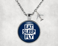 Thumbnail for Eat Sleep Fly Necklace - view 3