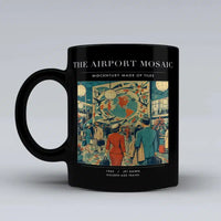 Thumbnail for VINTAGE G4132 - The Airport Mosaic - Ceramic Mug design on black