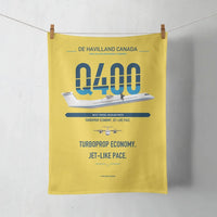Thumbnail for De Havilland Dash 8-400 design on yellow towel