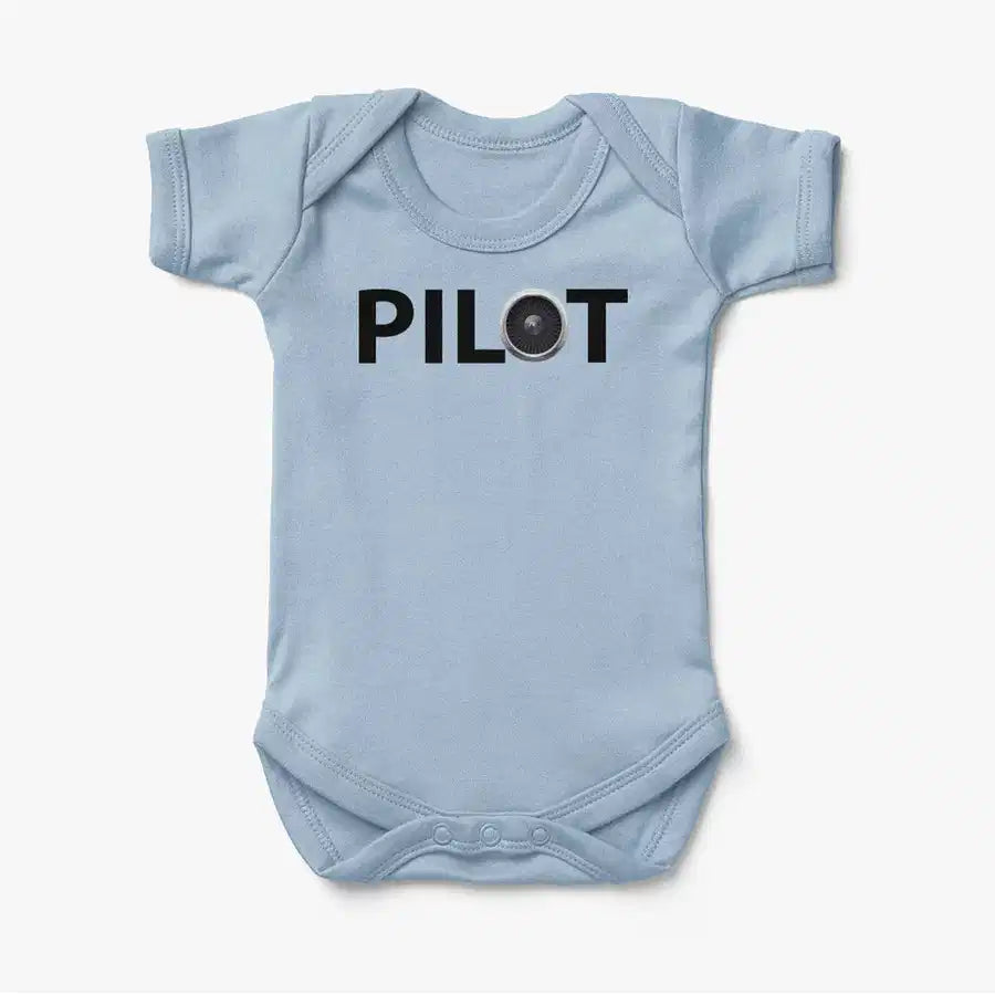 Pilot & Jet Engine Baby Bodysuit - view 3