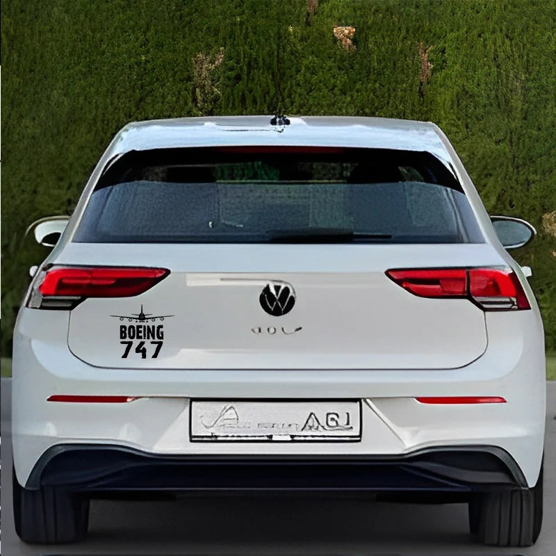 Boeing 747 Car Sticker - view 3