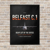 Thumbnail for Short Belfast C.1 vertical canvas print - framed - black background
