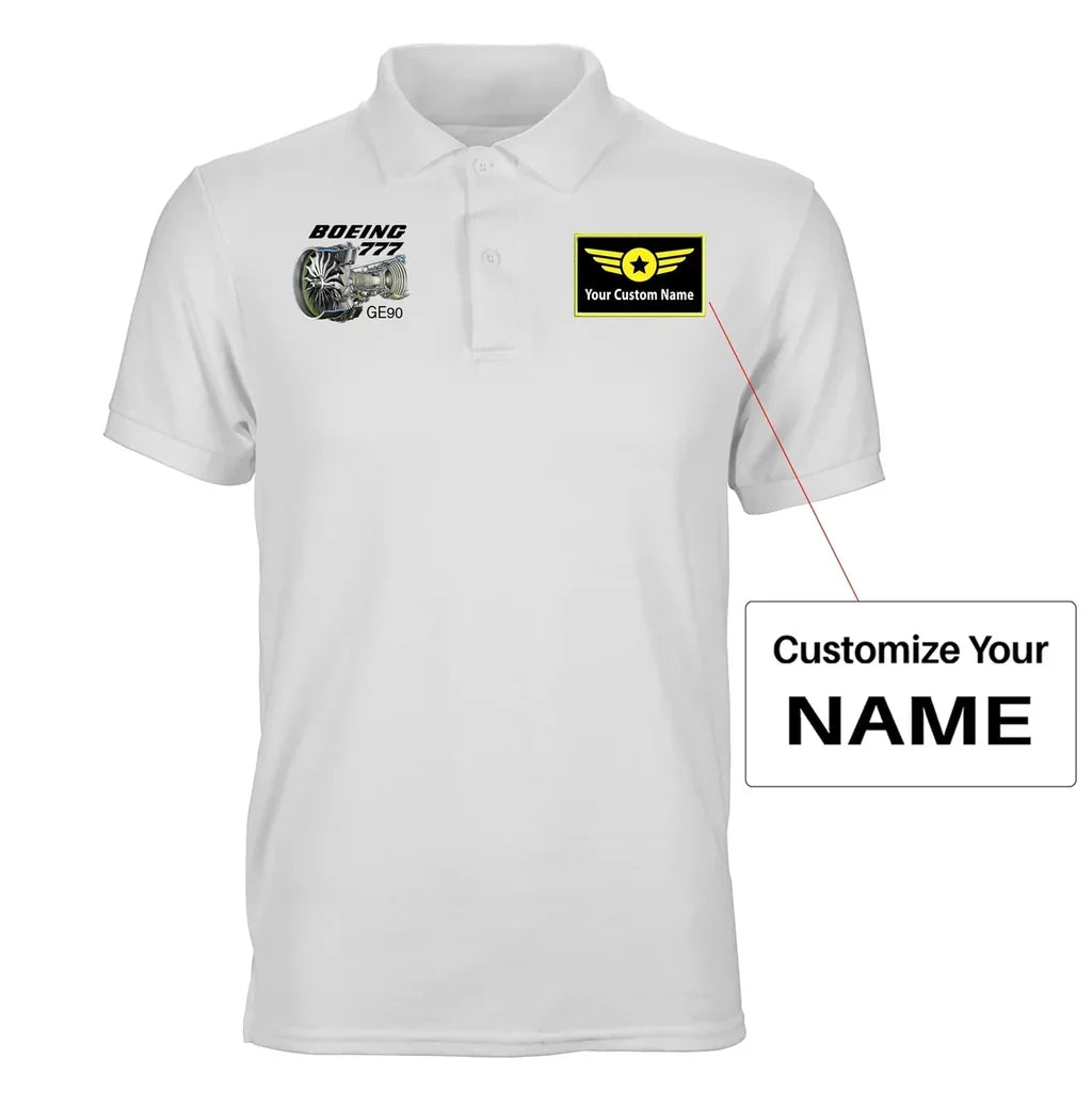 Customisable Boeing 777 Polo Shirt - view 3