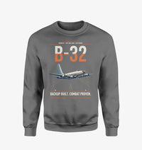 Thumbnail for B-32 Dominator design on gray sweatshirt