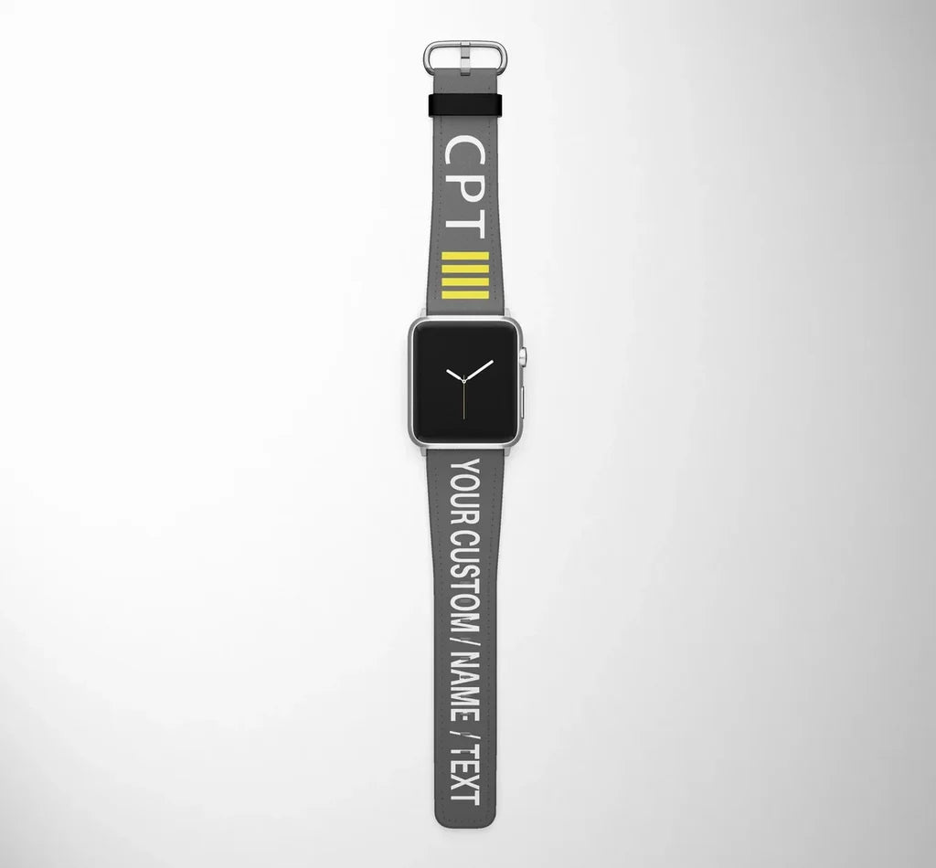 Customisable TEXT & CPT 4 Lines Watch Band - view 3