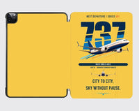 Thumbnail for Boeing 737 MAX 8 design on yellow ipad tablet case