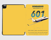 Thumbnail for Bombardier Challenger 601 design on yellow ipad tablet case