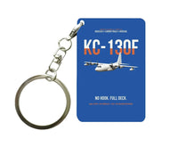 Thumbnail for KC-130F BuNo 149798 design on blue designed key chain, double-side print