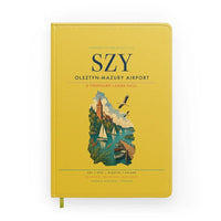 Thumbnail for Olsztyn-Mazury Airport (SZY) design on yellow notebook