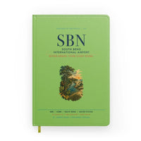 Thumbnail for South Bend International Airport (SBN) design on light green notebook