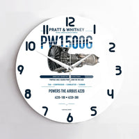 Thumbnail for PW1500G design on white no frame wall clock