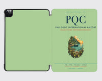 Thumbnail for Phu Quoc International Airport (PQC) design on light green ipad tablet case