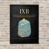 Thumbnail for Bagdogra International Airport IXB — Siliguri vertical canvas print - framed - black background