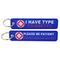 Thumbnail for I HAVE TYPE 2 DIABETES Key Chain - view 3