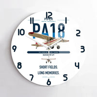 Thumbnail for Piper PA-18 Super Cub design on white no frame wall clock
