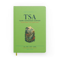 Thumbnail for Taipei Songshan Airport (TSA) design on light green notebook
