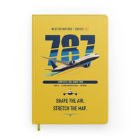 Thumbnail for Boeing 787-9 Dreamliner design on yellow notebook
