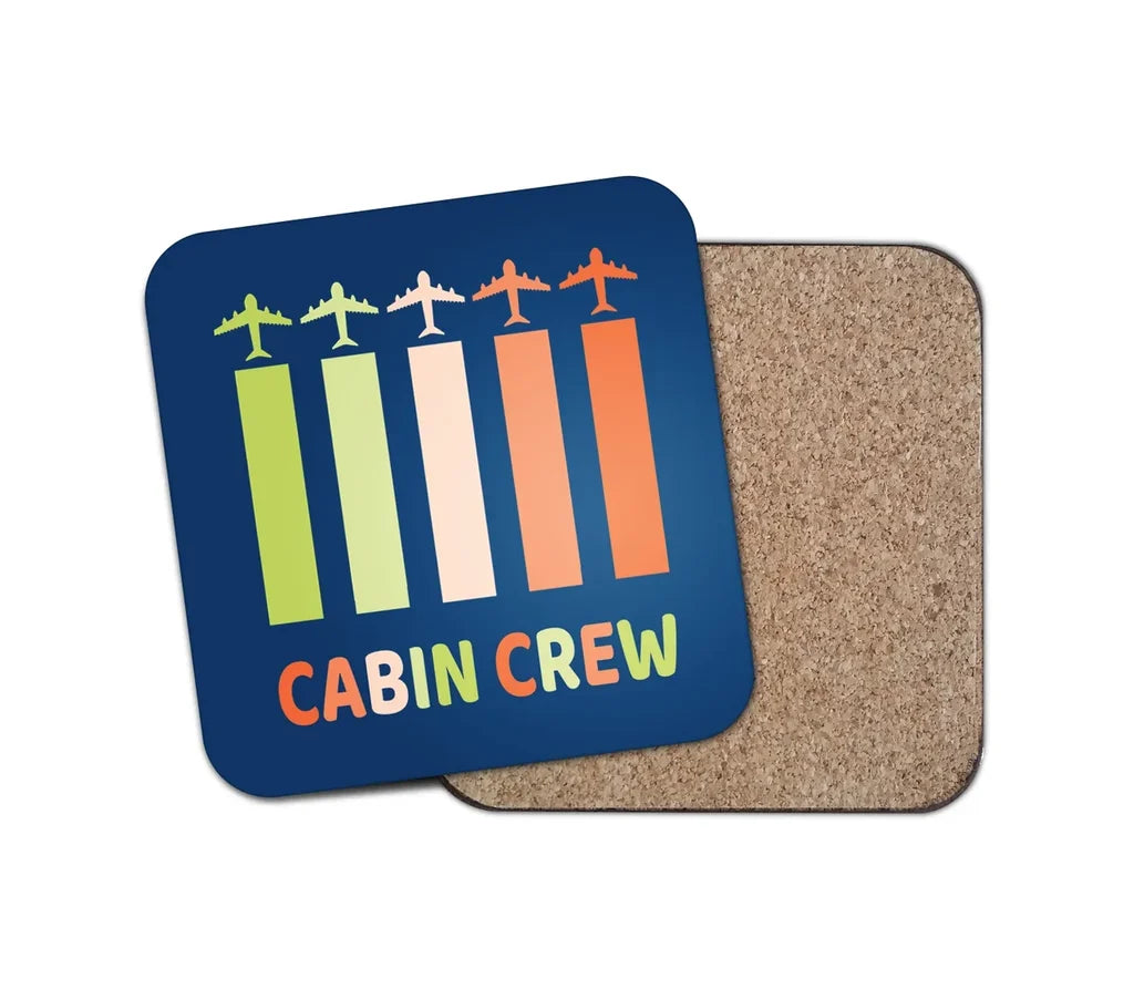 Colourful Cabin Crew Coaster - view 3