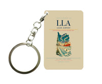 Thumbnail for Luleå Airport (LLA) design on beige key chain