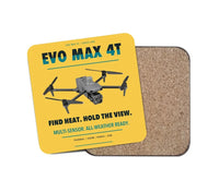 Thumbnail for Autel EVO Max 4T design on yellow 1 piece coaster