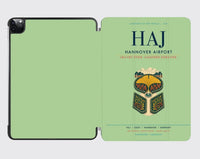 Thumbnail for Hannover Airport (HAJ) design on light green ipad tablet case