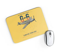 Thumbnail for Messerschmitt Bf 109G-6 design on yellow rectangle mouse pad