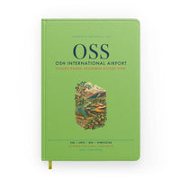 Thumbnail for Osh International Airport (OSS) design on light green notebook