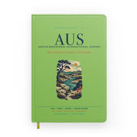 Thumbnail for Austin-Bergstrom International Airport (AUS) design on light green notebook