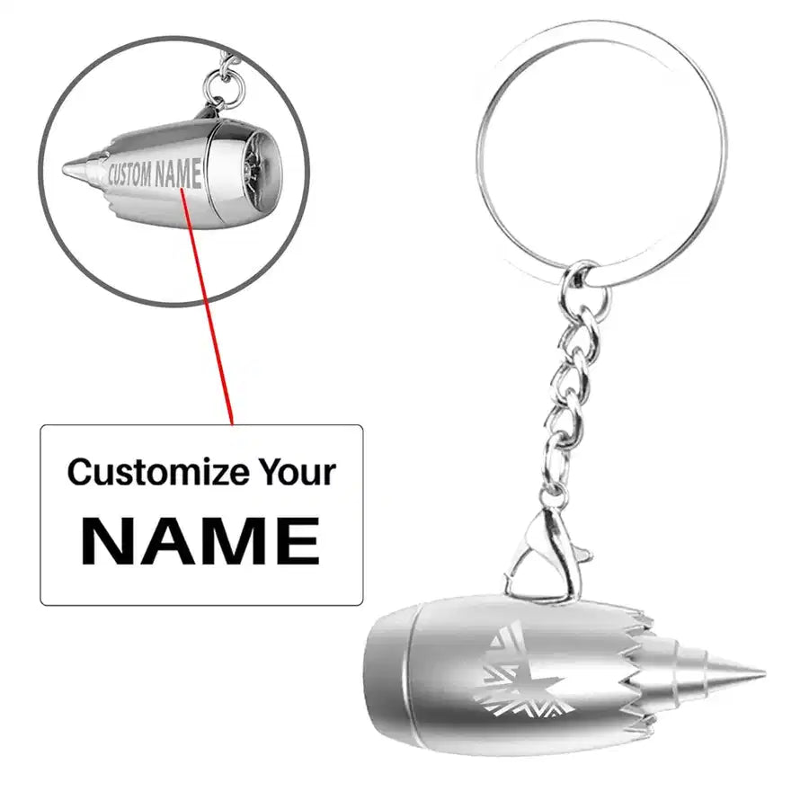 Customisable Mozambique Airlines Jet Engine Key Chain - view 3