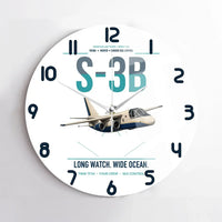 Thumbnail for S-3B Viking design on white no frame wall clock