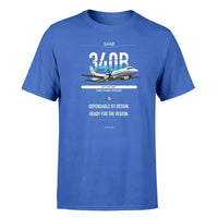 Thumbnail for Saab 340B design on blue single side