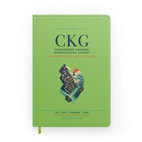 Thumbnail for Chongqing Jiangbei International Airport (CKG) design on light green notebook