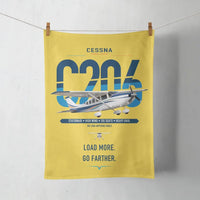 Thumbnail for Cessna 206 Stationair design on yellow towel