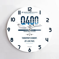 Thumbnail for De Havilland Dash 8-400 design on white no frame wall clock