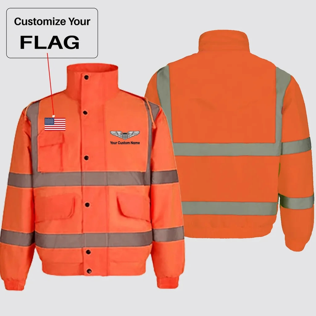 Customisable Flag & Name Winter Jacket - view 3