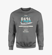 Thumbnail for Piper PA-24-250 Comanche 250 design on gray sweatshirt
