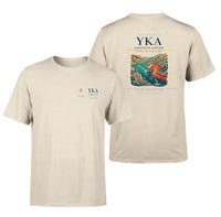 Thumbnail for Kamloops Airport (YKA) design printed on beige double-side t-shirt