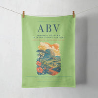Thumbnail for Nnamdi Azikiwe International Airport (ABV) design on light green towel