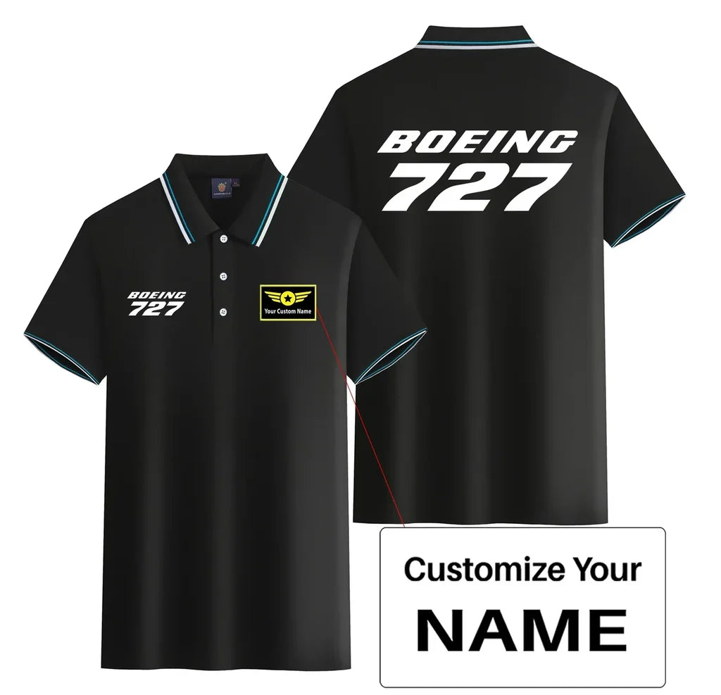Customisable Boeing 727 Polo Shirt - view 3
