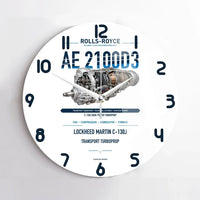 Thumbnail for AE 2100D3 design on white no frame wall clock