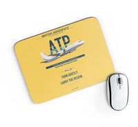 Thumbnail for British Aerospace ATP design on yellow rectangle mouse pad