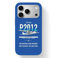 Thumbnail for Tecnam P2012 Traveller design on blue magsafe iphone case, for iPhone 17 Pro