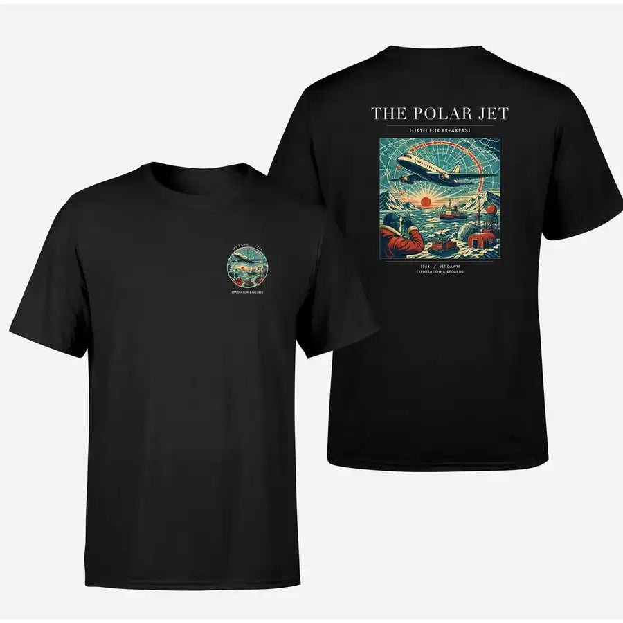 VINTAGE G4119 - The Polar Jet - Double-Side T-Shirt design on black double side t shirt