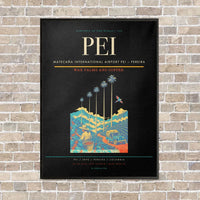 Thumbnail for Matecaña International Airport PEI — Pereira vertical canvas print - framed - black background