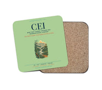 Thumbnail for Mae Fah Luang Chiang Rai International Airport (CEI) design on light green 1 piece coaster