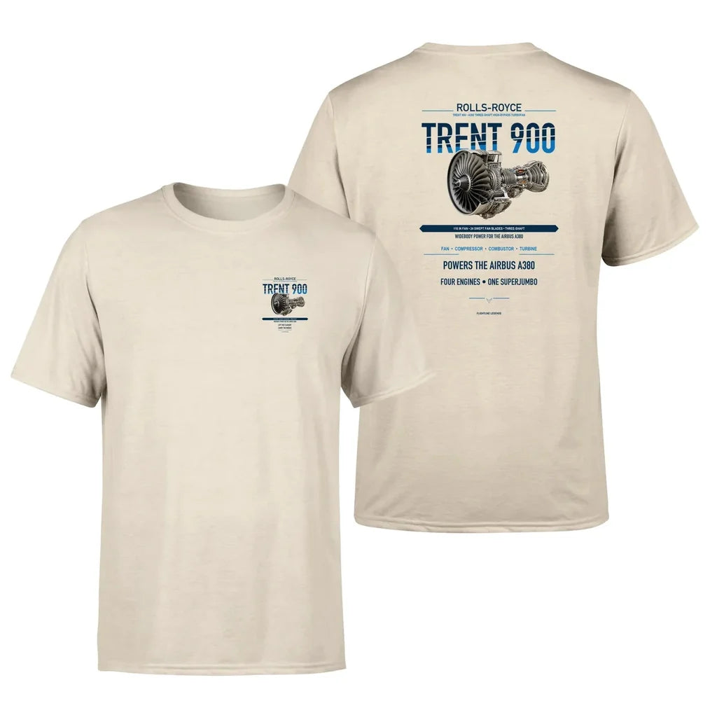 TRENT 900 design on beige t shirt