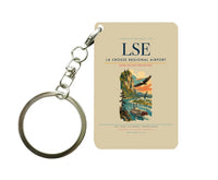 Thumbnail for La Crosse Regional Airport (LSE) design on beige key chain
