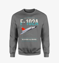 Thumbnail for F-102A Delta Dagger design on gray sweatshirt