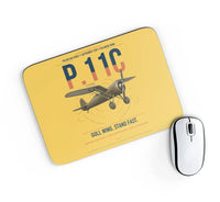 Thumbnail for PZL P.11c design on yellow rectangle mouse pad